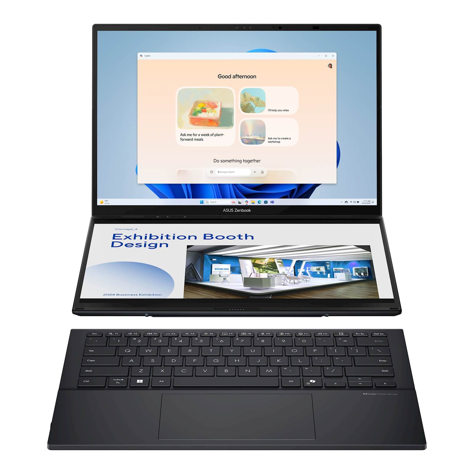 Laptop ASUS Zenbook Duo14 UX8406CA-PZ185X 14"3K OLED TOUCH 120Hz U7-255H 16C/16T 32G DDR5 s1TB W11p