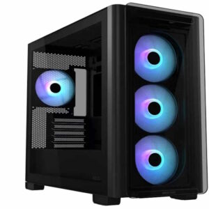 ASUS CASE A23 PLUS TG ARGBBlack, Micro-ATX,4x ARGB fans - Slika 1