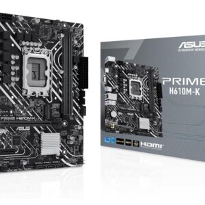 ASUS MB PRIME H610M-KLGA 1700, 2x DDR5,1x M.2,6xUSB1x VGA, 1x HDMI, mATX - Slika 1