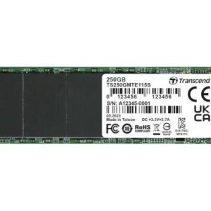 Transcend SSD 250GB M.2 NVMePCIe Gen3 x4,3,000/1,300 MB/s - Slika 1
