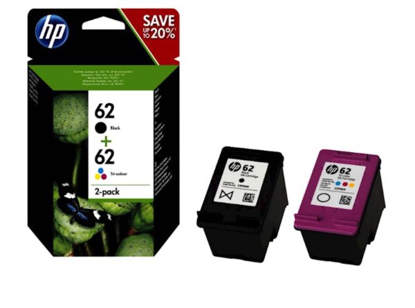 Tinta HP komplet 62 color+black