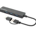 Hub MANHATTAN s 4 USB 3.0 Type-C/Type-A priključka