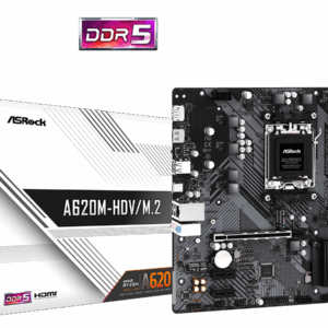 ASROCK MB A620M-HDV/M.2AM5, 2xDDR5, DP, HDMI, 2xM.22xSATA, RAID, microATX - Slika 1