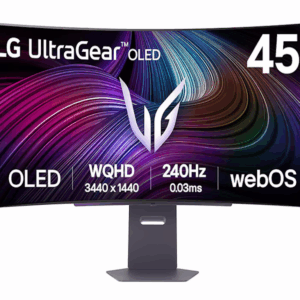 LG 45" WQHD OLED RGB Monitor800R, 3440x1440, 240Hz, 275cd0.03ms, DP, 2xHDMI, Type-C 65W, Speakers - Slika 1