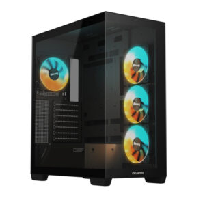 Gigabyte C500 Panoramic Stealt Mid-tower, ATX, 4x ARGB fans Black Case - Slika 1