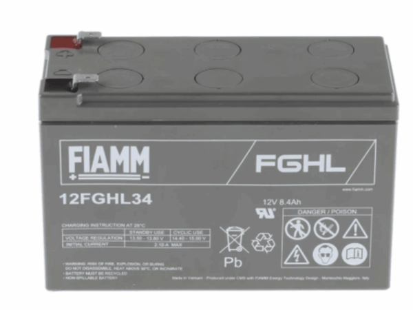 FIAMM baterija 8.4 Ah 12VBATT 12FGHL34 - 12V 8.4Ah