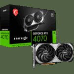 MSI RTX 4070 VENTUS 2X E1 12G OC
