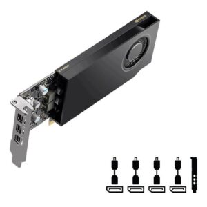 PNY VGA NVIDIA RTX A400 4GB4GB GDDR6 64bit,4xmDP with DP adapters - Slika 1