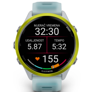 GARMIN Forerunner 570 47mm Whitestone/Amp Yellow - Slika 2
