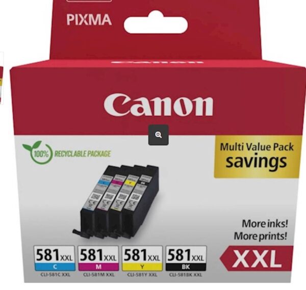 KOMPLET CANON CLI-581 C/M/Y/BK MULTI XXL