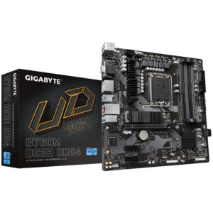 Gigabyte MB [B760M DS3H DD4]LGA1700; 4xDDR4; 2xM.2; 4xSATA4xSATA; 6xUSB; HDMI, 2xDP; mATX - Slika 1