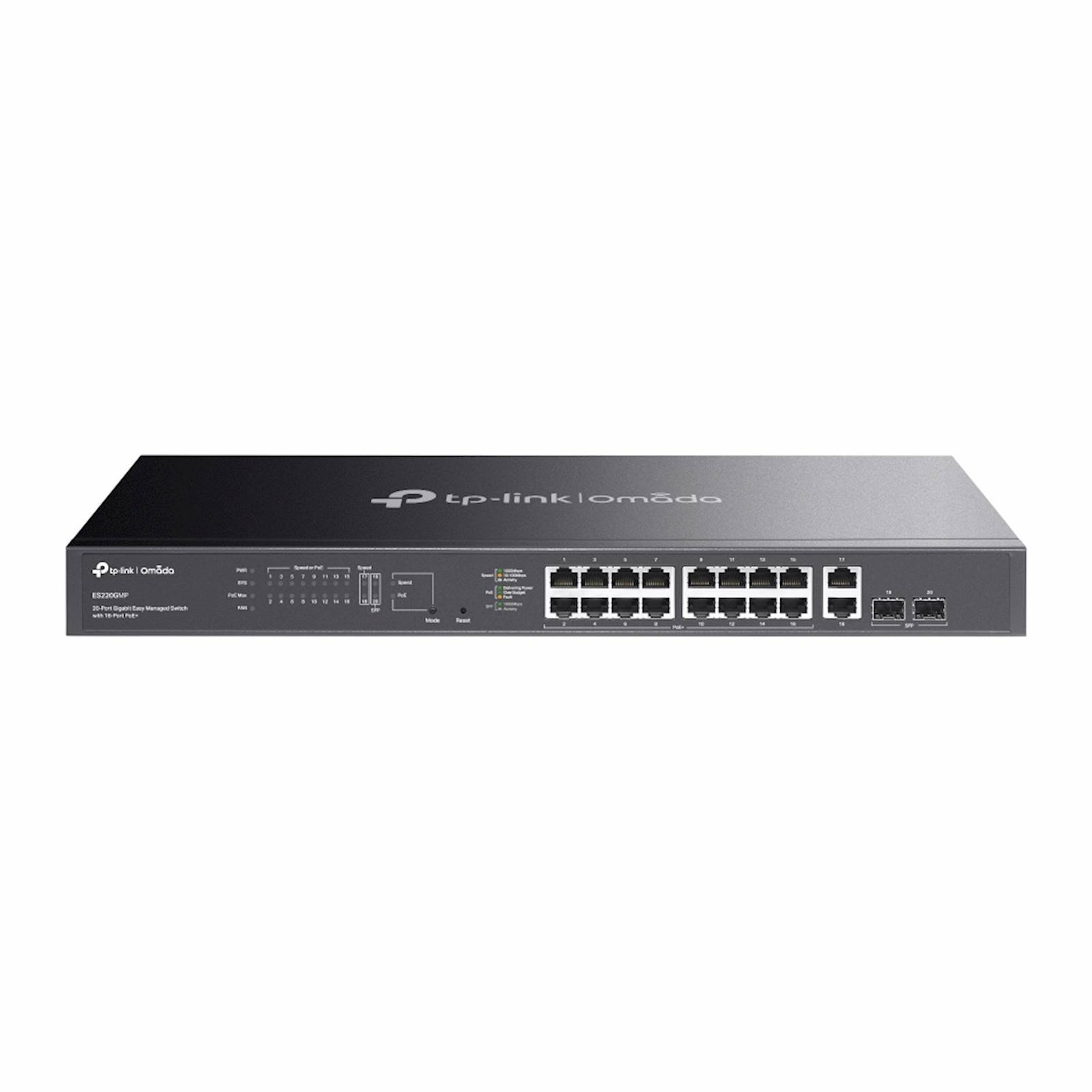 Switch TP-Link Omada 20-Port Gb Easy Managed 16-Port PoE+ ES220GMP