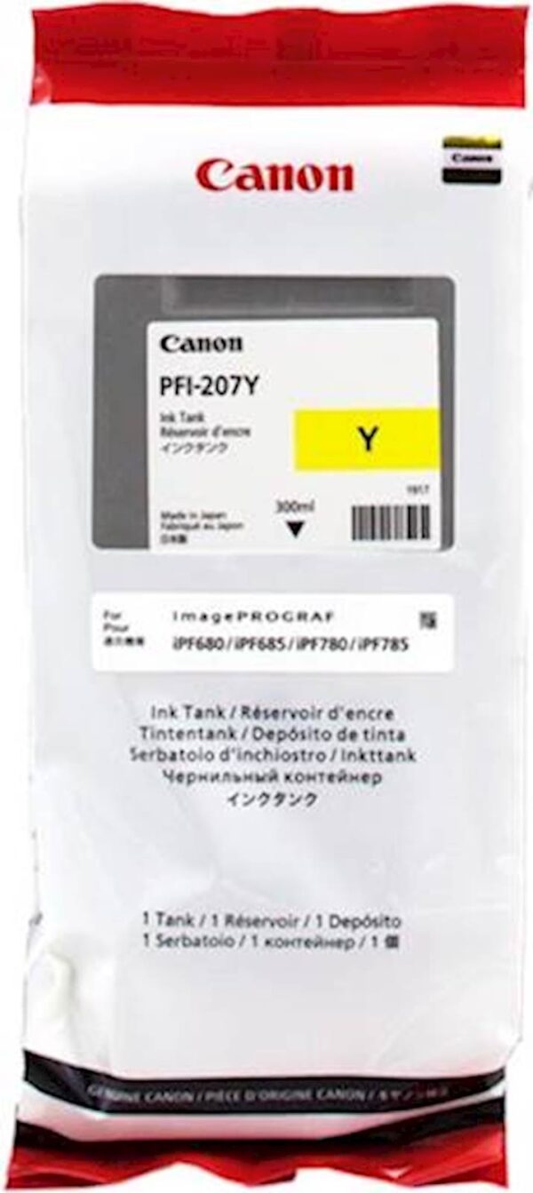 Tinta CANON PFI-207 Yellow