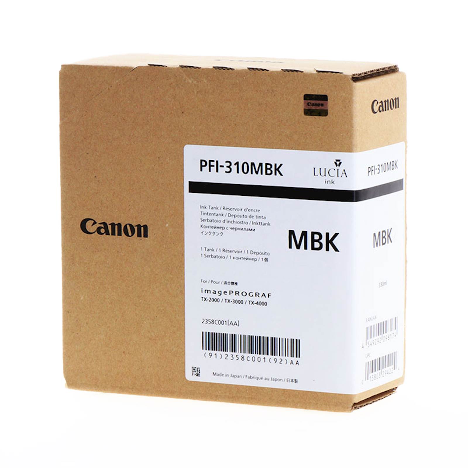 Tinta CANON PFI-310 Matte Black