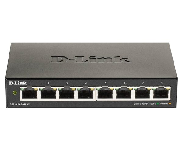 Switch DLINK 8-Port Gigabit Smart Managed V2