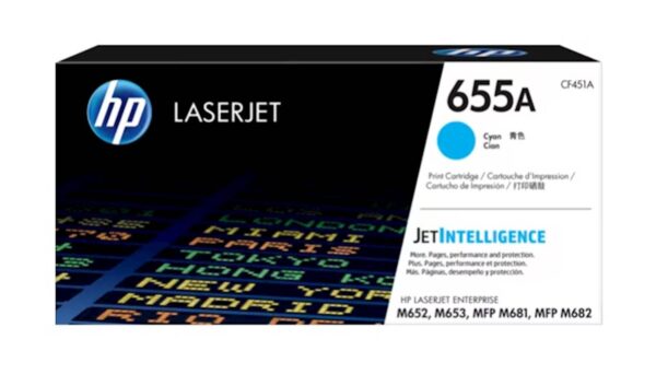 Toner HP 655A Cyan