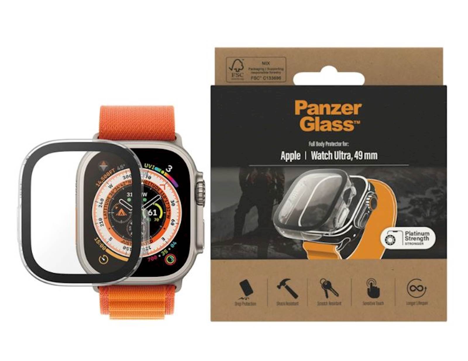 Providni okvir PanzerGlass Apple Watch Ultra 49mm Full Body