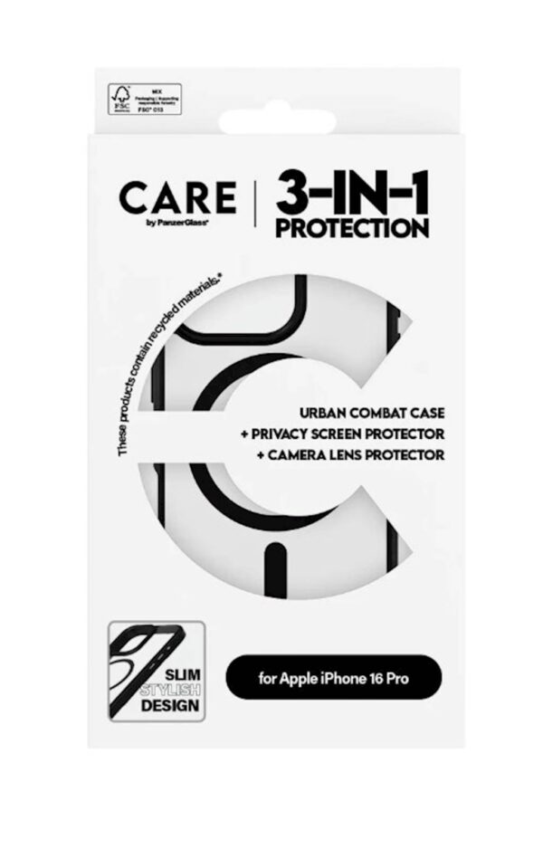 Bundle Care by PG iPhone 16 Pro MagSafe Privacy BK Bundle Care by PG iPhone 16 Pro MagSafe Privacy BK