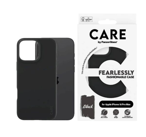 Zaštitni okvir Care iPhone 16 Pro Max Black Zaštitni okvir Care iPhone 16 Pro Max Black