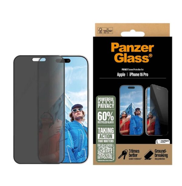 Zaštitno staklo PanzerGlass iPhone 16 Pro Privacy Zaštitno staklo PanzerGlass iPhone 16 Pro Privacy