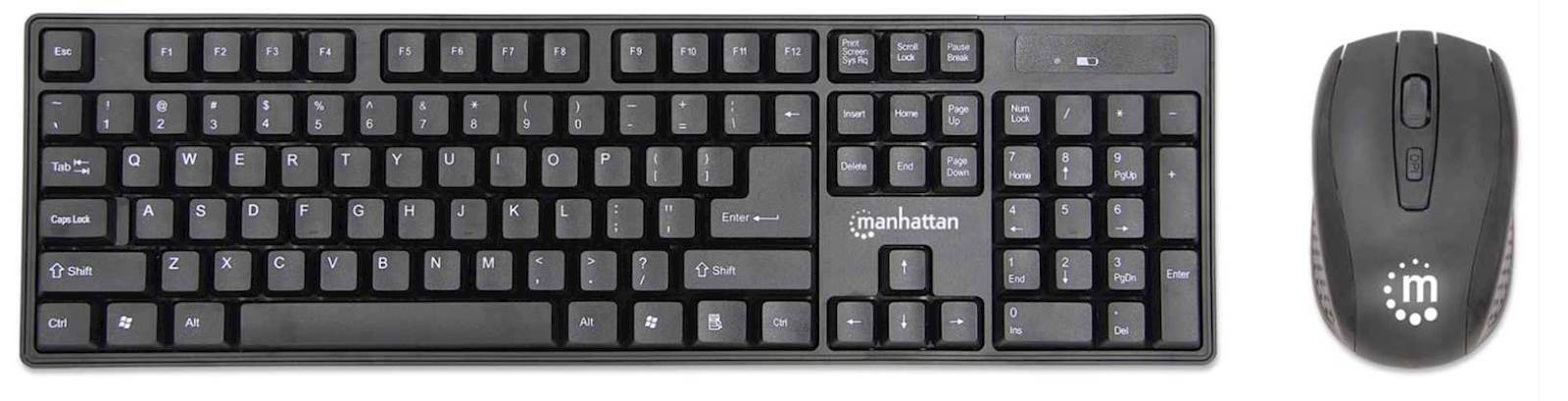 Tastatura i miš MANHATTAN WL BHS LAYOUT