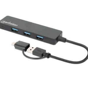 Hub MANHATTAN s 4 USB 3.0 Type-C/Type-A priključka