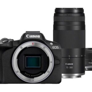 Fotoaparat CANON R50 BK+RF-S18-45+RF75-300