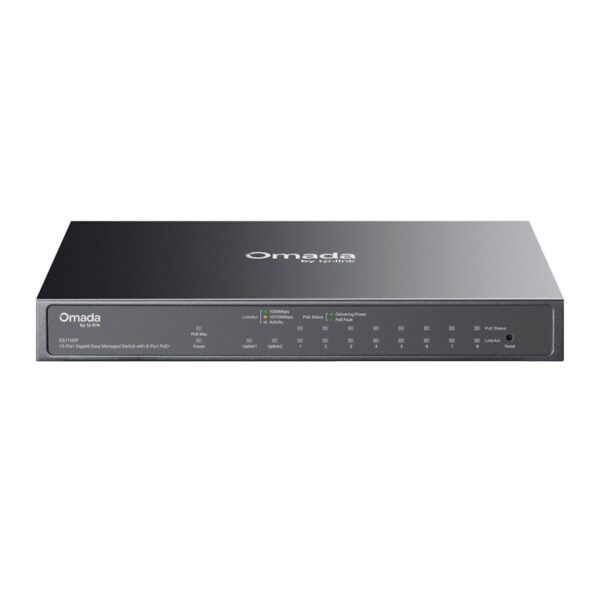 Switch TP-Link Omada 10-Port Gb Easy Managed 8-Port PoE+ ES210GP