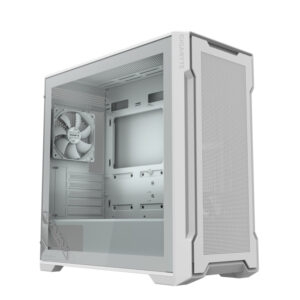 Gigabyte Case GB-C102GI  C102 Glass, Mid Tower, White  2x 120mm Fans, mATX - Slika 1