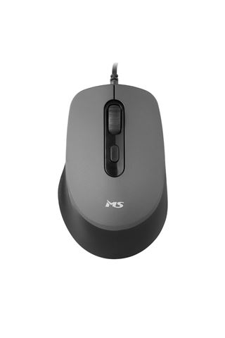MS FOCUS C121 sivi žičani miš