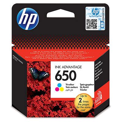Tinta HP CZ102AE no.650 Tri-color