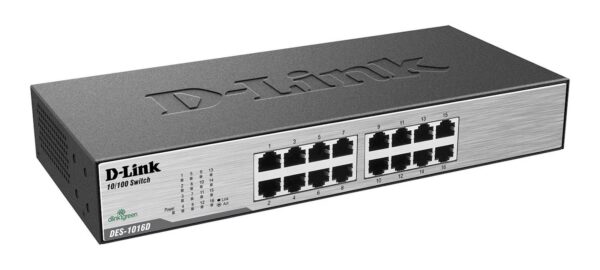 Switch DLINK 16-Port Fast Ethernet DES-1016D/E