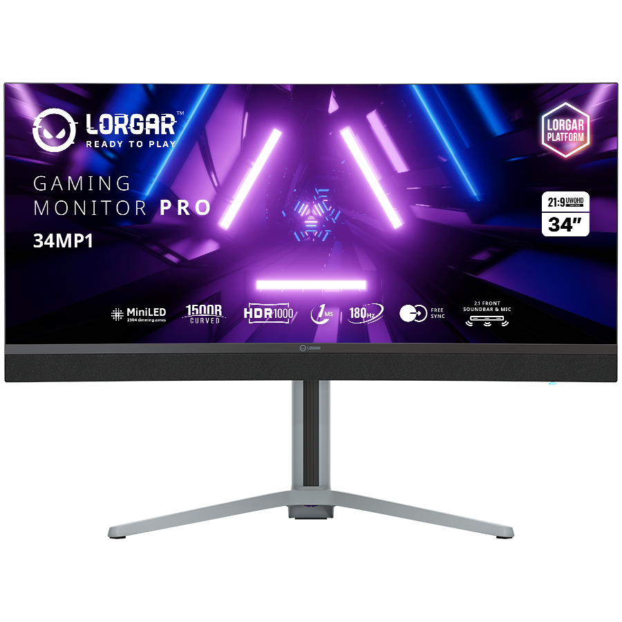 LORGAR LRG-34MP1W180C-GY