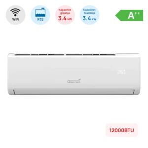 Klima Green Tech 12000BTU 3.4kW A++ R32 12-IND2-WIFI Bijela - Slika 1