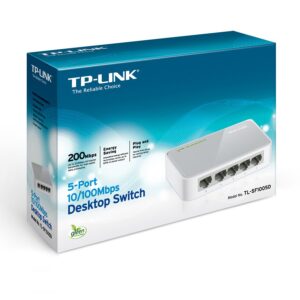 Switch TP-Link TL-SF1005D, 5-Port RJ45 10/100Mbps - Slika 3