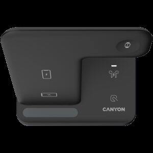 CANYON wireless charger WS-302 15W 3in1 Black - Slika 3