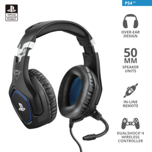 Trust GXT488 PS4 slušalicecrne Forze - Slika 1