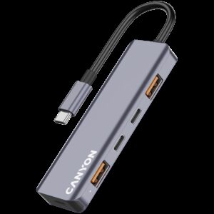 CANYON hub DS-18 5in1 USB-C Grey - Slika 3