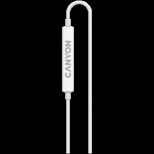 CANYON headphones SEP-6 TYPE-C HiRes sound White - Slika 3