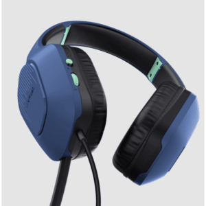 Trust GXT 415B Zirox gamingslušalice, žičane, 200 cm kabl, 3.5 mm, over-ear, mikrofon, plave - Slika 3