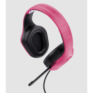 Trust GXT 415P Zirox gamingslušalice, žičane, pink, 200cm kabl, 3.5 mm, over-ear, mikrofon - Slika 2