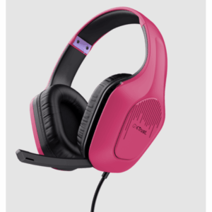 Trust GXT 415P Zirox gamingslušalice, žičane, pink, 200cm kabl, 3.5 mm, over-ear, mikrofon - Slika 3