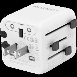 CANYON Travel Adapter OnTour One EU/UK/US/AUS Whit - Slika 3