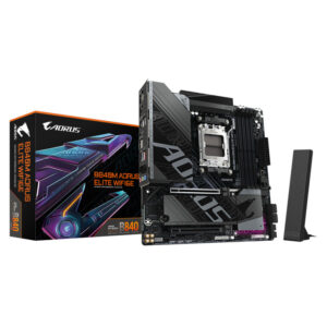 Gigabyte MB B840 AORUS ELITE AM5, 4x DDR5, 2x M.2, 4x SATA 8xUSB; 1x HDMI, 1x DP, mATX; - Slika 1