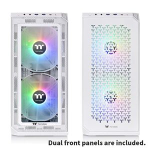 Thermaltake View 300 MX Snow Mid tower, tempered glass 2x 200mm ARGB PWM fan, 1x 120mm ARGB - Slika 2