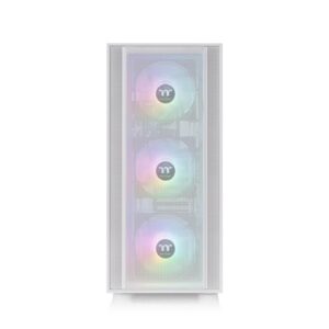 Thermaltake H570 TG ARGB Snow Mid tower, tempered glass, 3x 120mm ARGB Lite fan - Slika 2