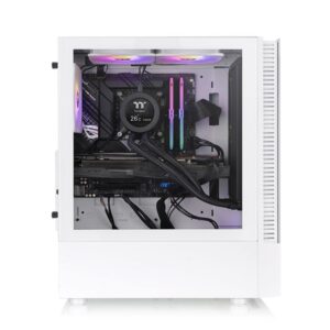 Thermaltake View 200 ARGB Snow Mid tower, tempered glass, 3x 120mm ARGB Lite fan - Slika 3