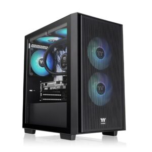 Thermaltake Versa H16 TG ARGB Micro Tower Case, mATX,TG panel, 3x 120mm ARGB fans - Slika 1