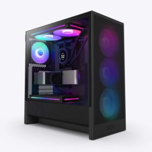 NZXT CASE H5 FLOW BLACK RGB mini-ITX, Micro-ATX, ATX, Mid-tower, 4x fan - Slika 1