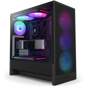 NZXT CASE H5 FLOW BLACK RGB mini-ITX, Micro-ATX, ATX, Mid-tower, 4x fan - Slika 2
